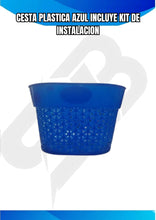 Cargar imagen en el visor de la galería, CESTA PLASTICA ROSADA INCLUYE KIT DE INSTALACION
