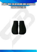 Cargar imagen en el visor de la galería, PUÑOS BMX COLOR NEGRO ARO SEGURIDAD PARA BICICLETA 12
