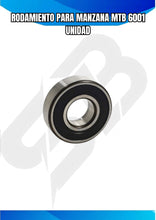 Cargar imagen en el visor de la galería, RODAMIENTO PARA MANZANA MTB 6001 UNIDAD
