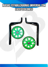 Cargar imagen en el visor de la galería, RUEDAS ESTABILIZADORAS UNIVERSAL CON LUCES (COLORES)
