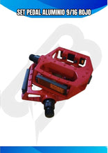 Cargar imagen en el visor de la galería, SET PEDAL ALUMINIO 9/16
