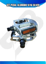 Cargar imagen en el visor de la galería, SET PEDAL ALUMINIO 9/16
