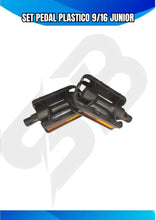 Cargar imagen en el visor de la galería, SET PEDAL PLASTICO 9/16 JUNIOR
