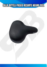 Cargar imagen en el visor de la galería, SILLA BITTELI PASEO RESORTE NEGRO PIEL
