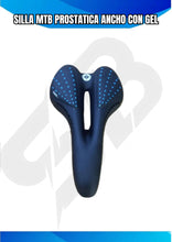 Cargar imagen en el visor de la galería, SILLA MTB PROSTATICA ANCHO CON GEL
