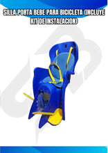 Cargar imagen en el visor de la galería, SILLA PORTA BEBE PARA BICICLETA (INCLUYE KIT DE INSTALACION)
