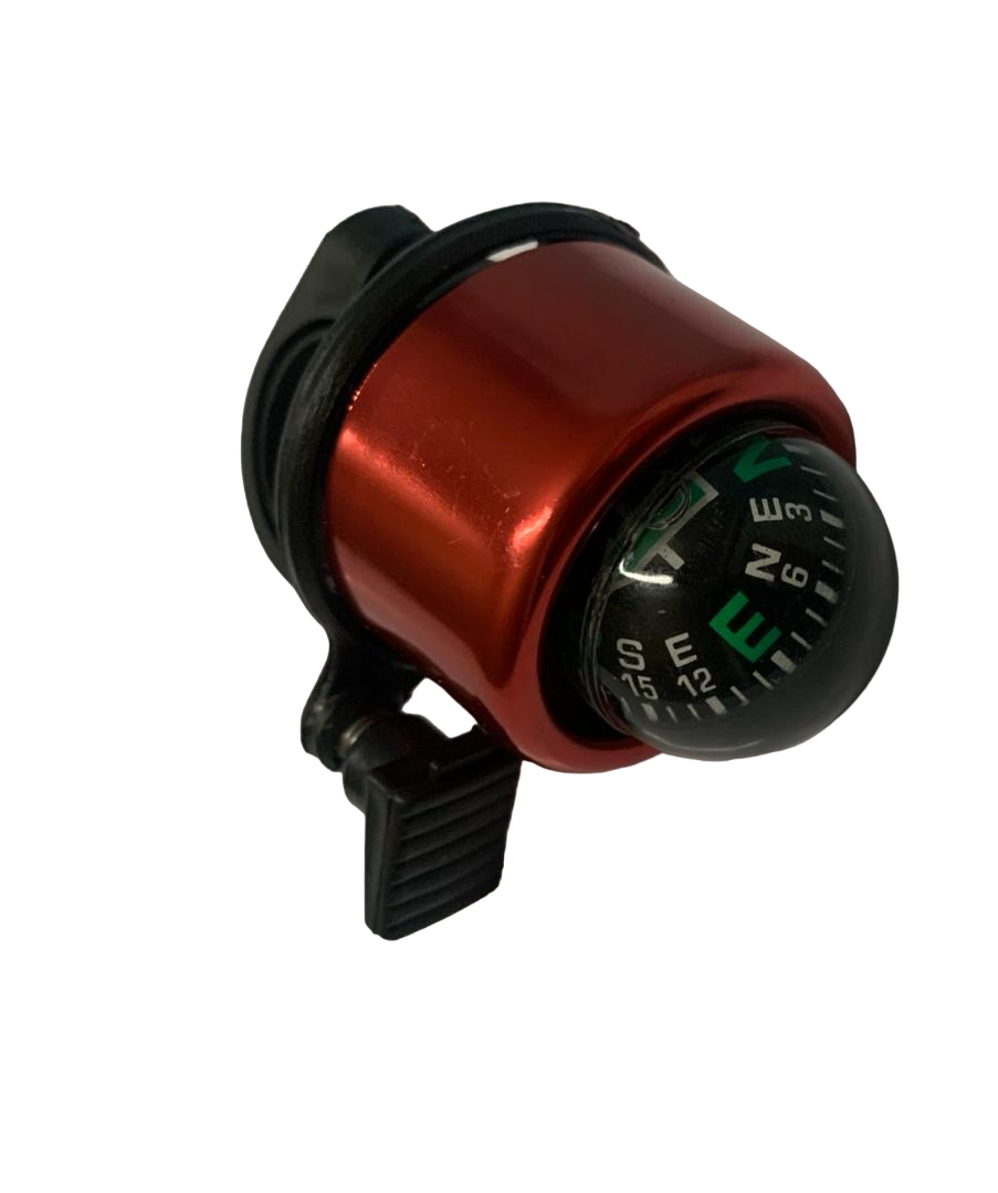 TIMBRE PARA BICICLETA DE ALUMINIO CON BRUJULA