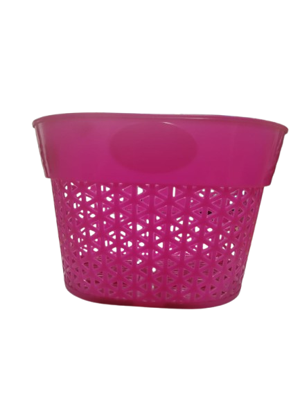 CESTA PLASTICA ROSADA INCLUYE KIT DE INSTALACION