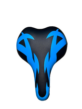 Cargar imagen en el visor de la galería, SILLA MTB  NEGRO FRANJAS (COLORES)

