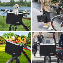 Cargar imagen en el visor de la galería, CESTA PARA BICICLETA, DESMONTABLE MULTIUSO PARA MASCOTAS O COMPRAS
