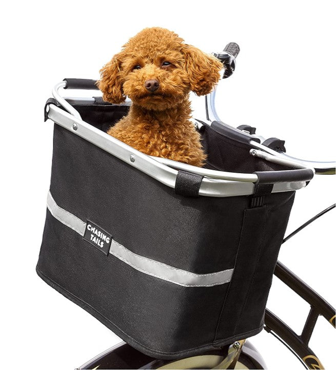 CESTA PARA BICICLETA, DESMONTABLE MULTIUSO PARA MASCOTAS O COMPRAS