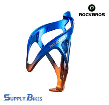 Cargar imagen en el visor de la galería, PORTA TERMO DORADO/AZUL DE POLICARBONATO LIGERO ROCKBROS
