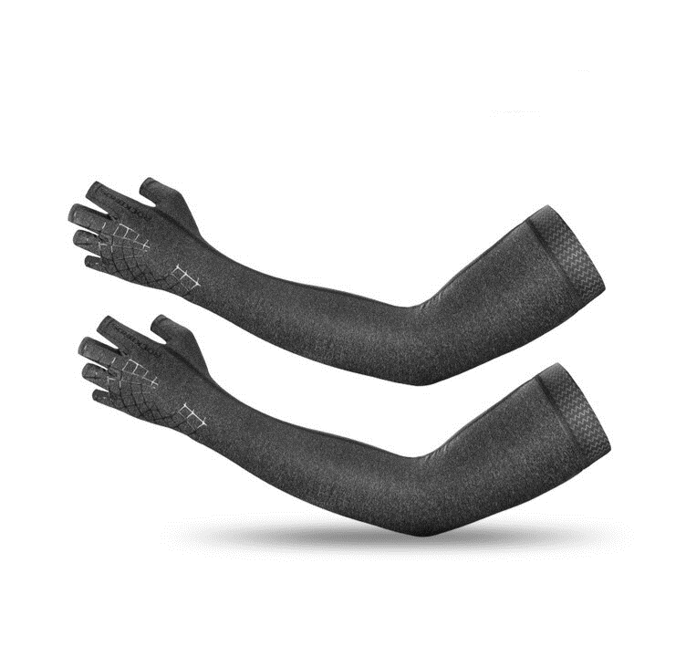 MANGAS GRIS CON GUANTES INCORPORADOS ROCKBROS