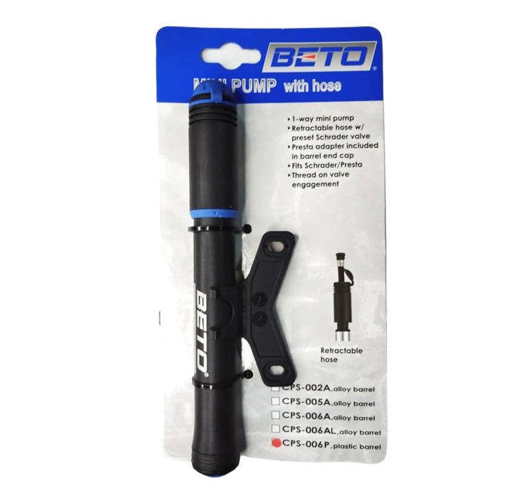 BOMBA MINI PLASTICA BETO CPS-006P RACOR RETRACTIL