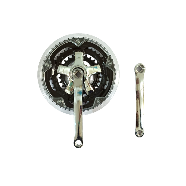 PLATO TRIPLE HIERRO C/PROTECTOR 28/38/48T CUADRANTE HIERRO PLASTIFICADO TRANSPARENTE