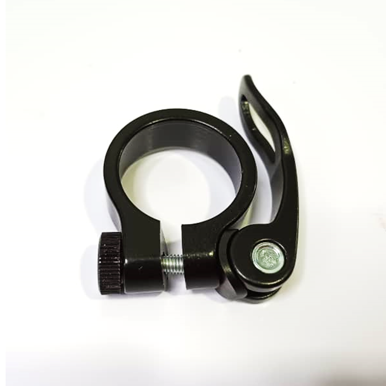 ABRAZADERA TUBO SILLA ALUM 28,6 NEGRA C/BLOQUEADOR