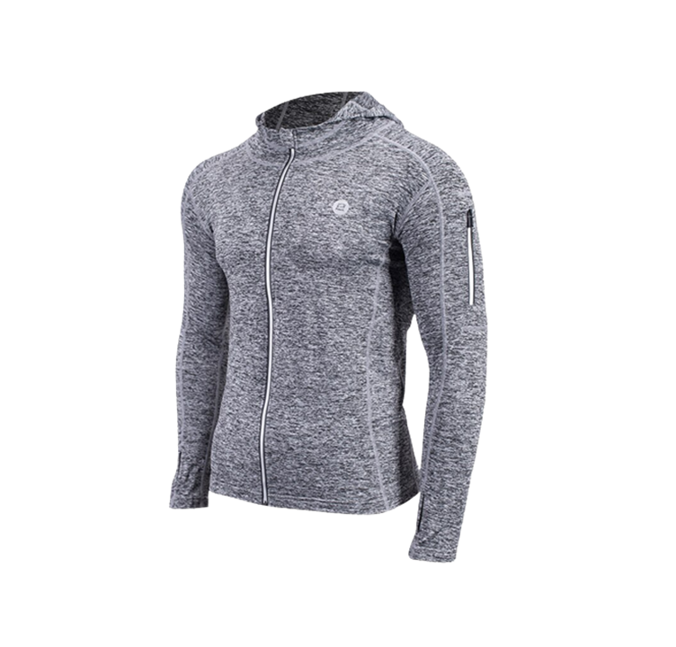 CHAQUETA GRIS CON CAPUCHA ROCKBROS