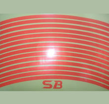 Cargar imagen en el visor de la galería, VINIL REFLECTIVO PARA RINES - PAQ DE 12 UND (29CM X 1CM)
